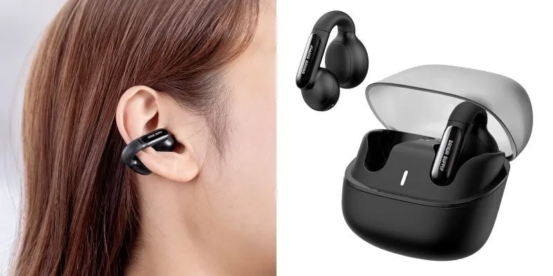 サンワダイレクト イヤーカフ型イヤホン 400-BTTWS6 全体像