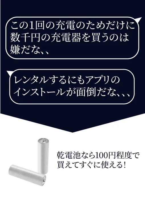 乾電池で動く
