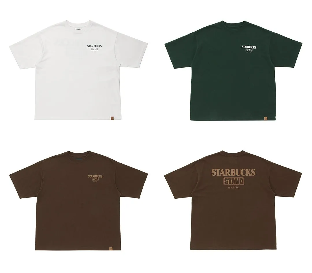 STARBUCKS STAND by BEAMS LOGO Tシャツ