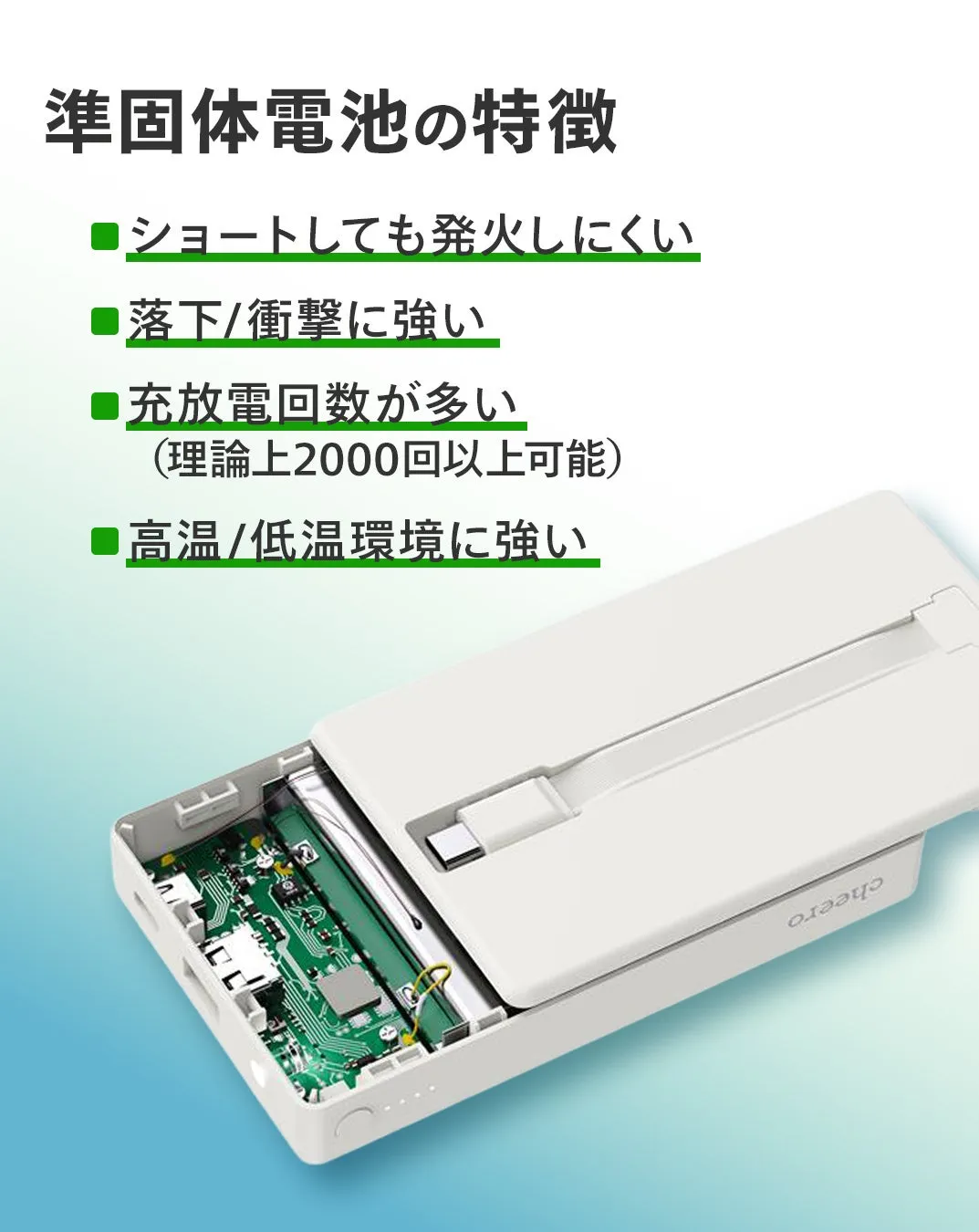 準固体電池の特徴
