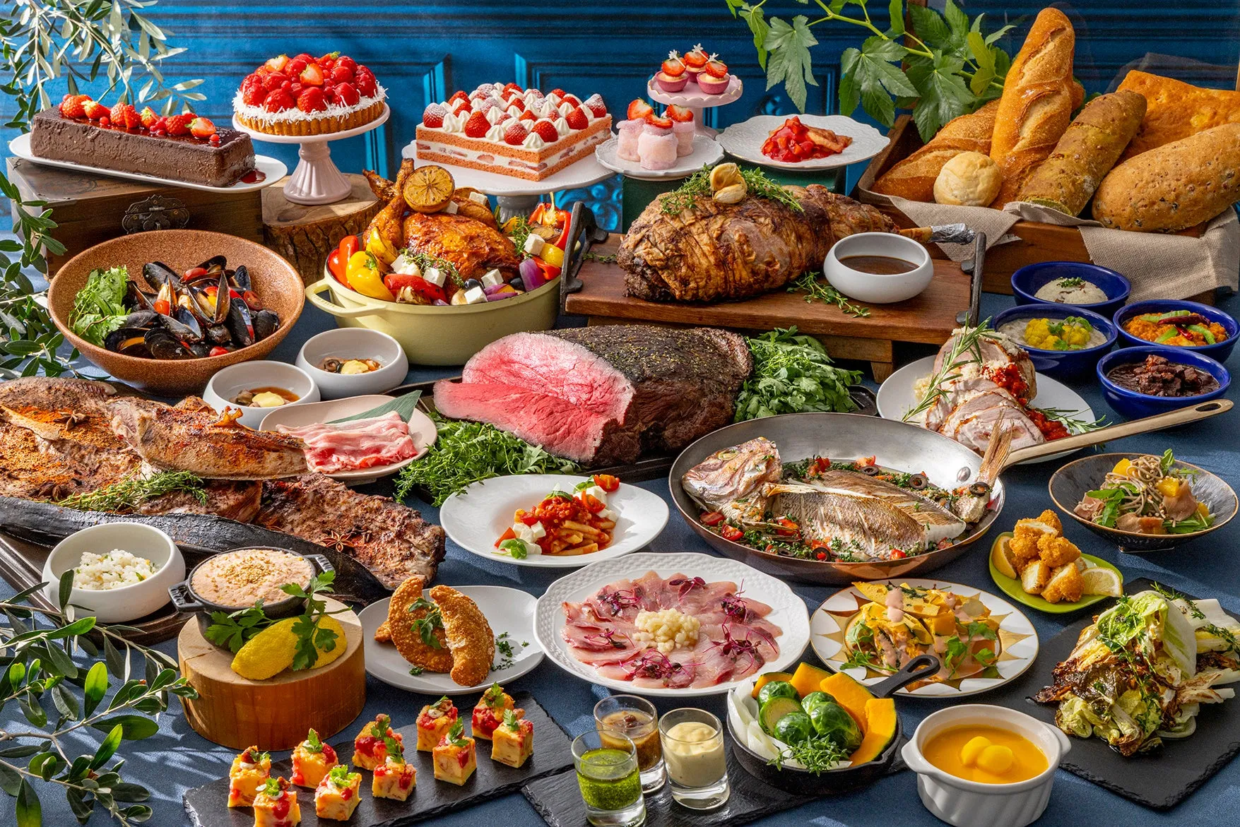 豪華な料理の数々