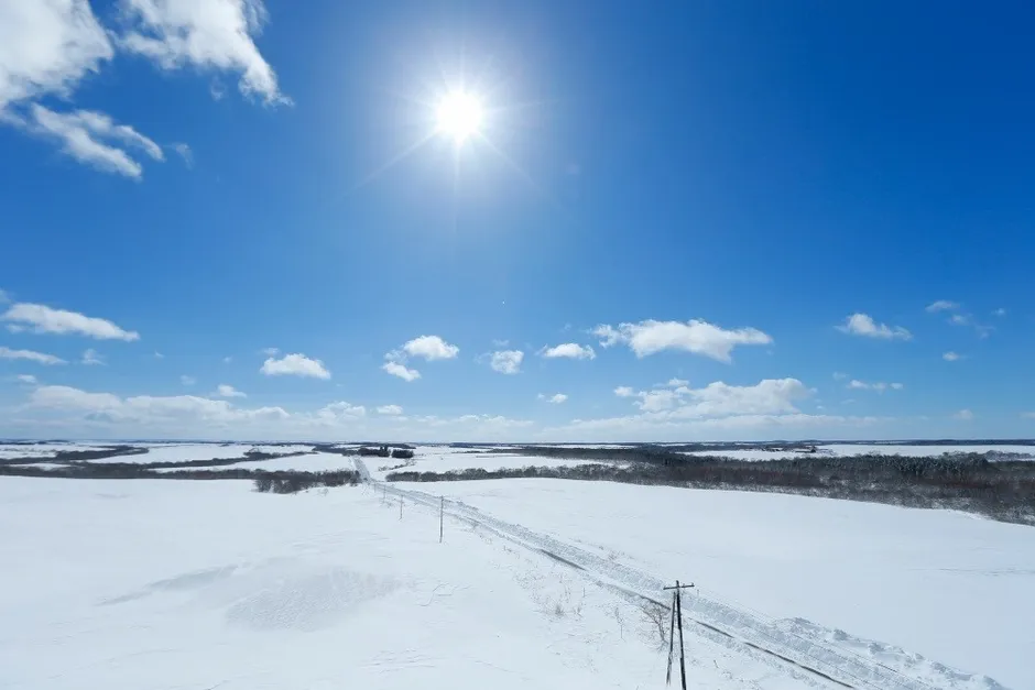 別海町の冬景色