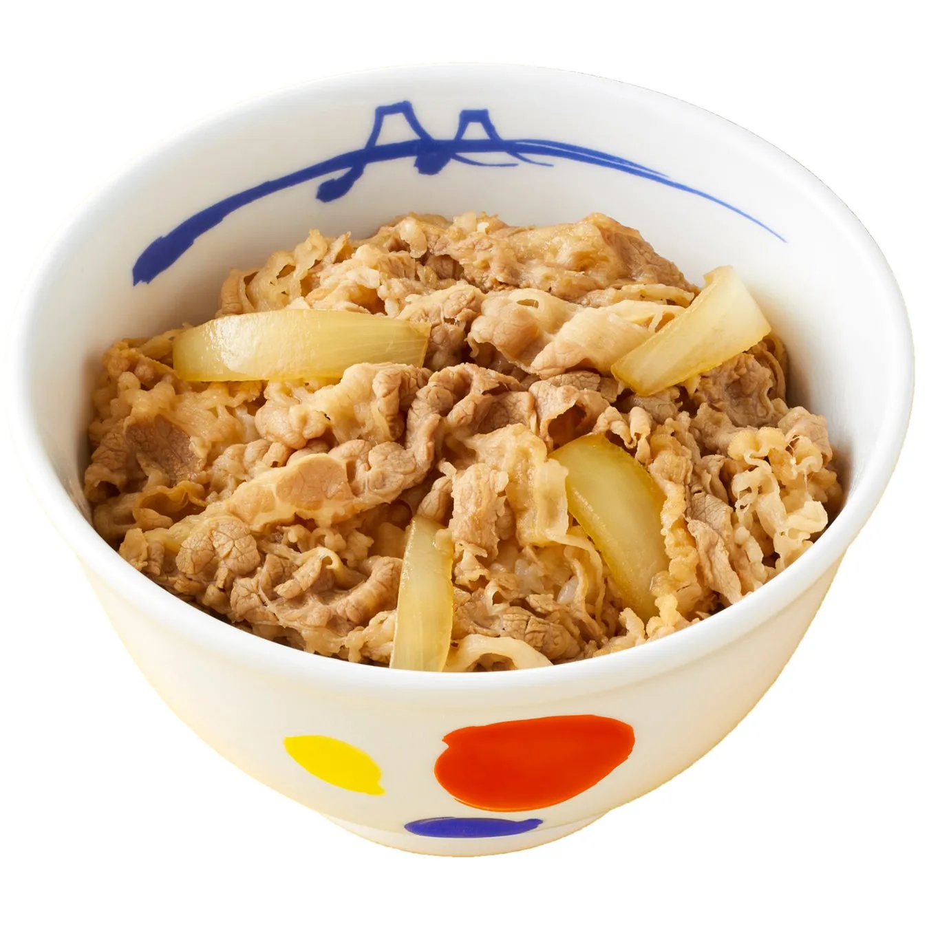 牛丼のクローズアップ写真