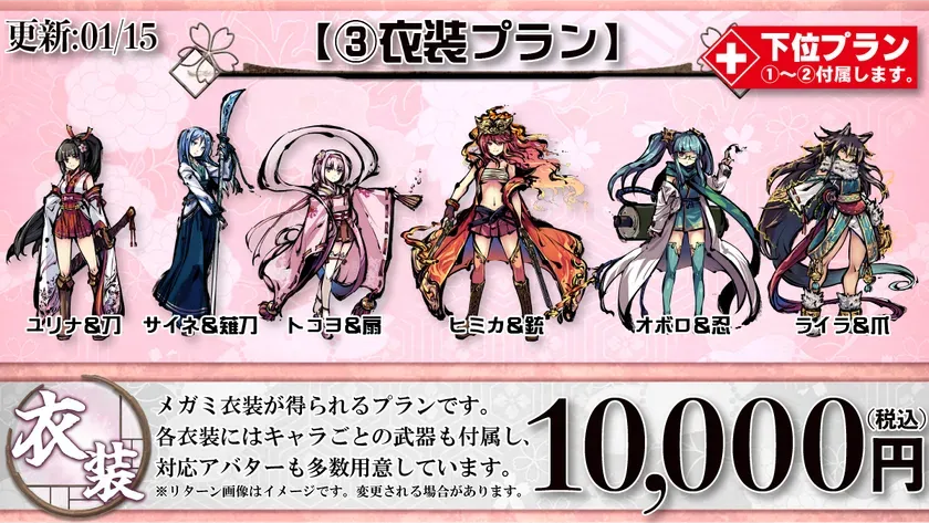衣装プラン