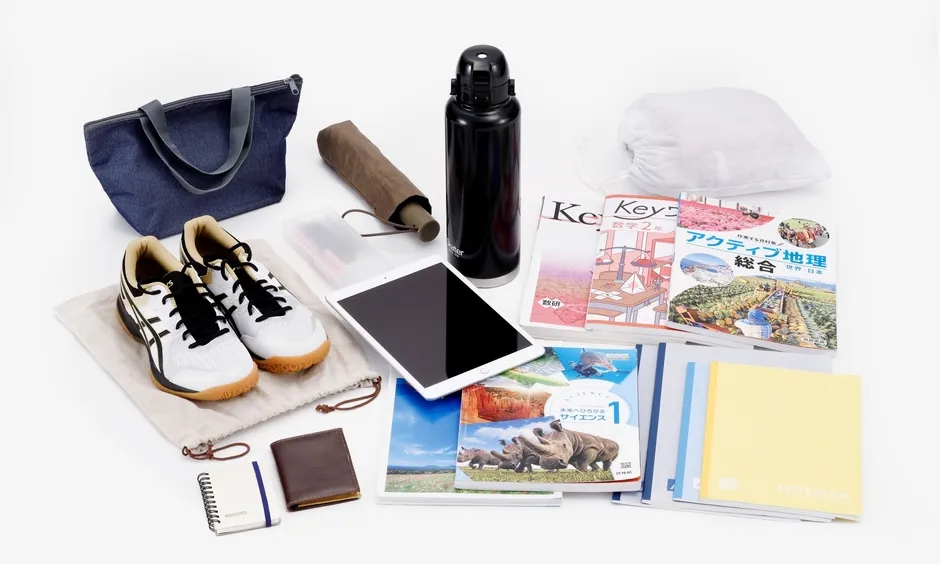 中高生の持ち物一例