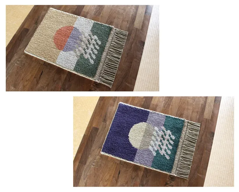 佐賀の風景をモチーフにした鍋島緞通