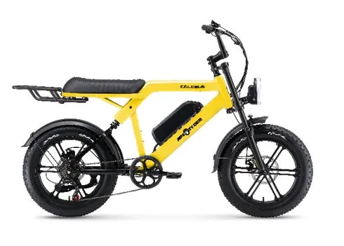 イエローの電動自転車