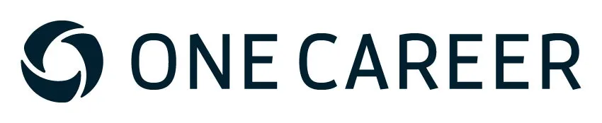 ONE CAREERのロゴ画像です。紺色の文字でONE CAREERと書かれています。左側には、円形の図案があります。