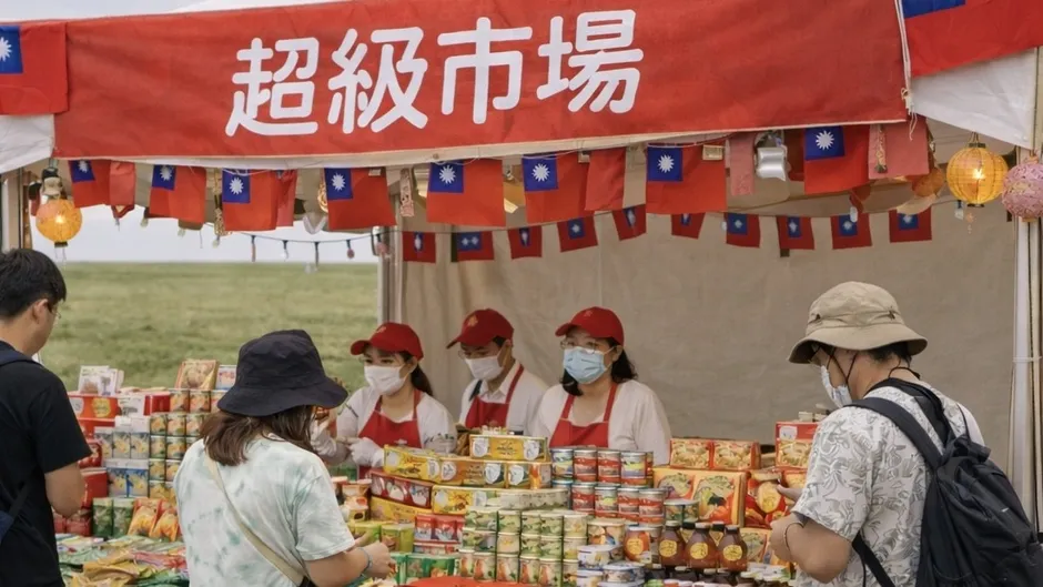 台湾の屋台市場