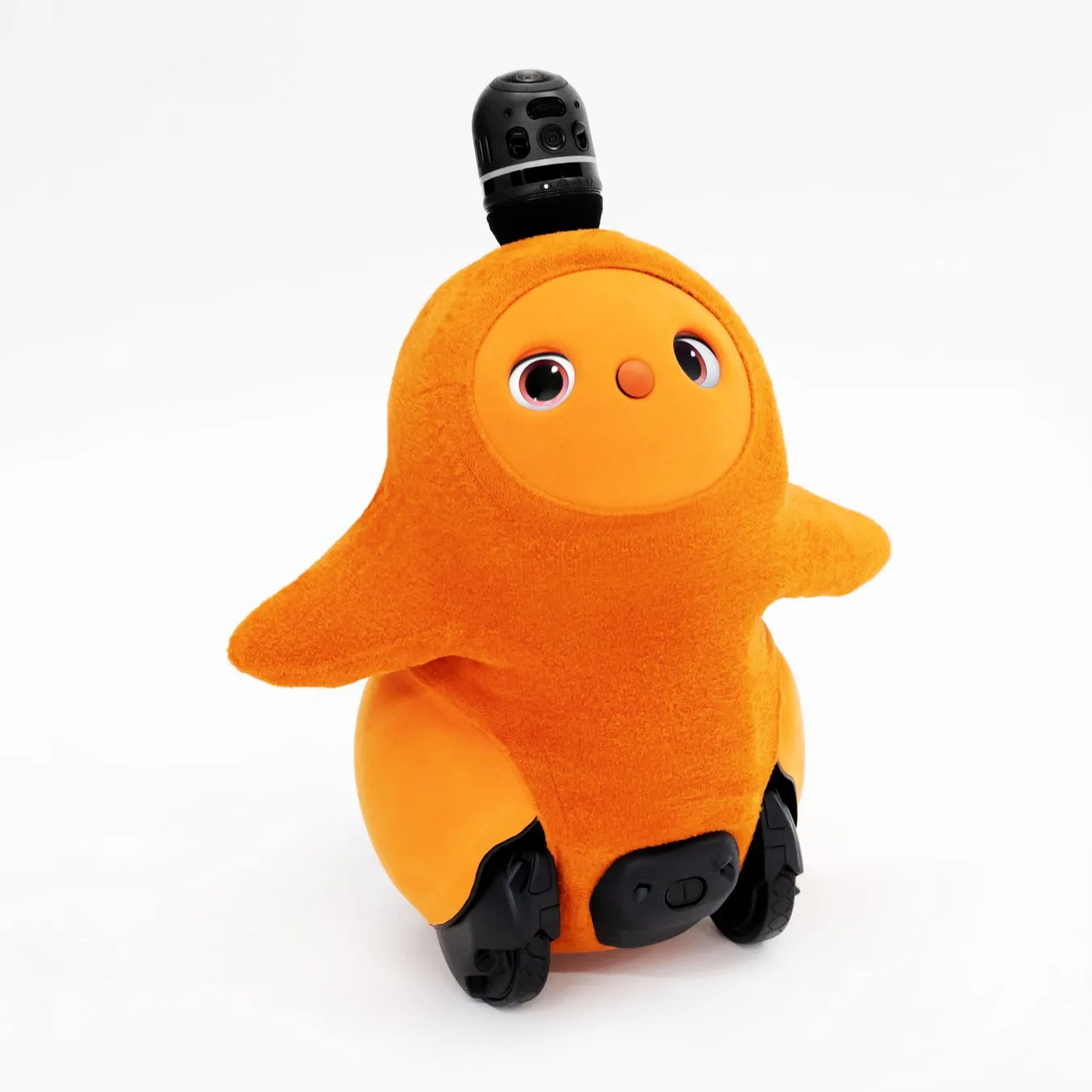 オレンジのホールガーメントウェアを着用したLOVOT