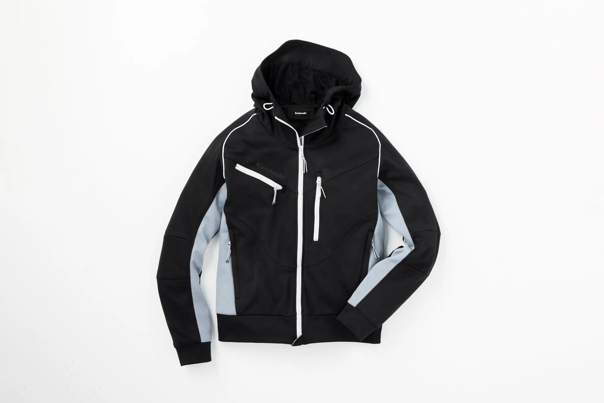 カワサキ ライディングトラックジャケット (黒とグレー)