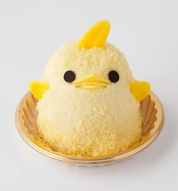 ひよこの形をしたケーキぴよりん