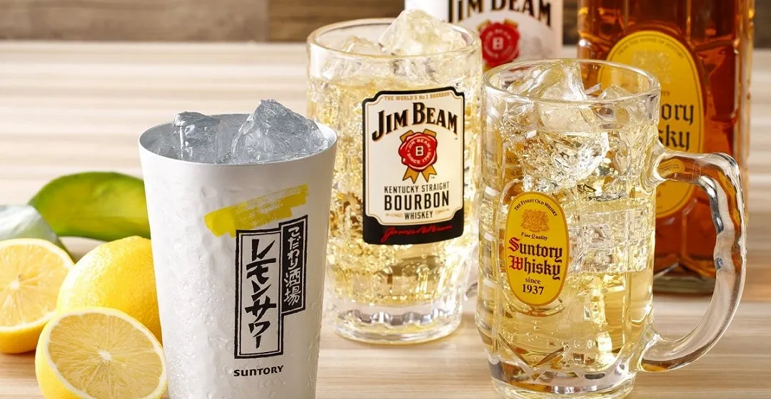 レモンサワーとウイスキー