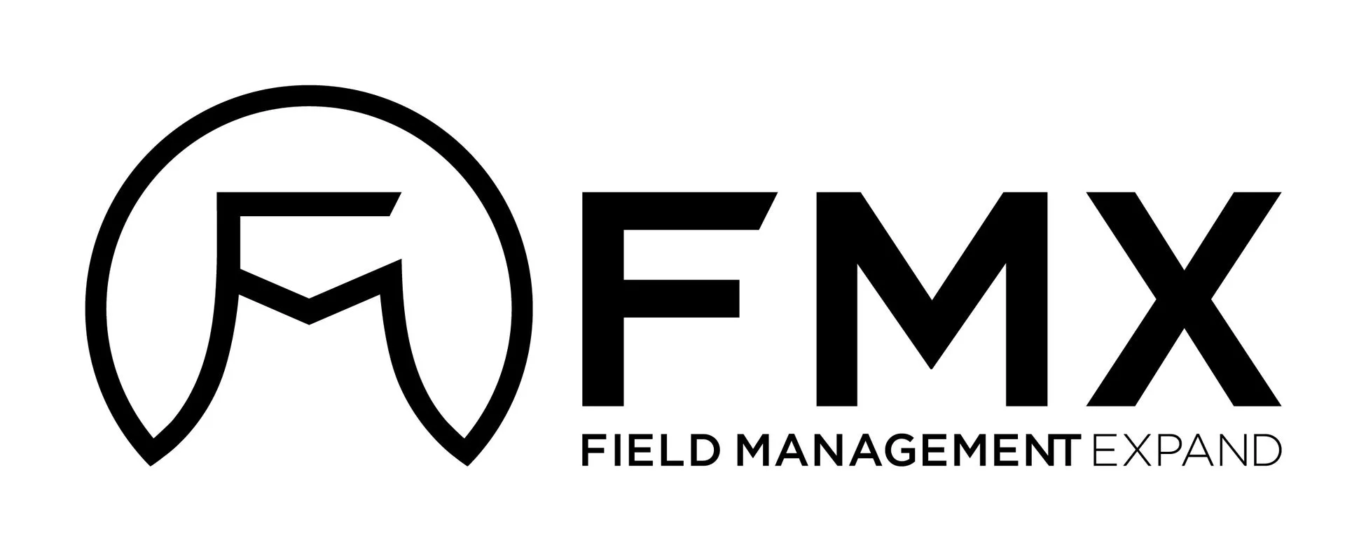 FIELD MANAGEMENT EXPAND（FMX）のロゴとオフィス風景