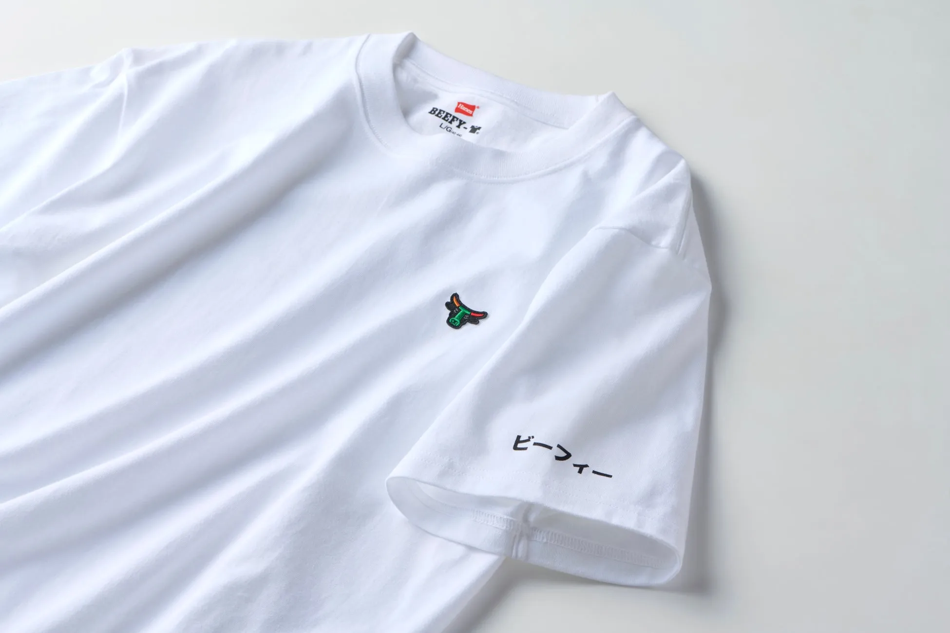 Hanes x セブン-イレブン BEEFY-Tの着用イメージ