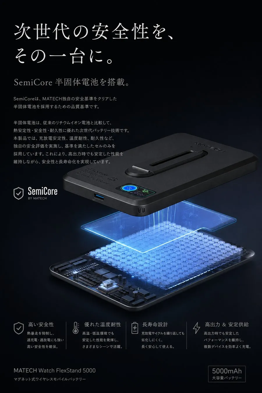 Apple Watchも充電可能