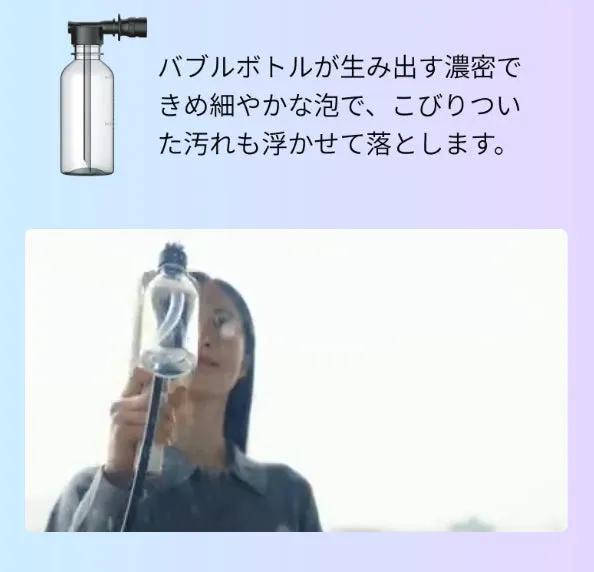 泡洗浄のイメージ