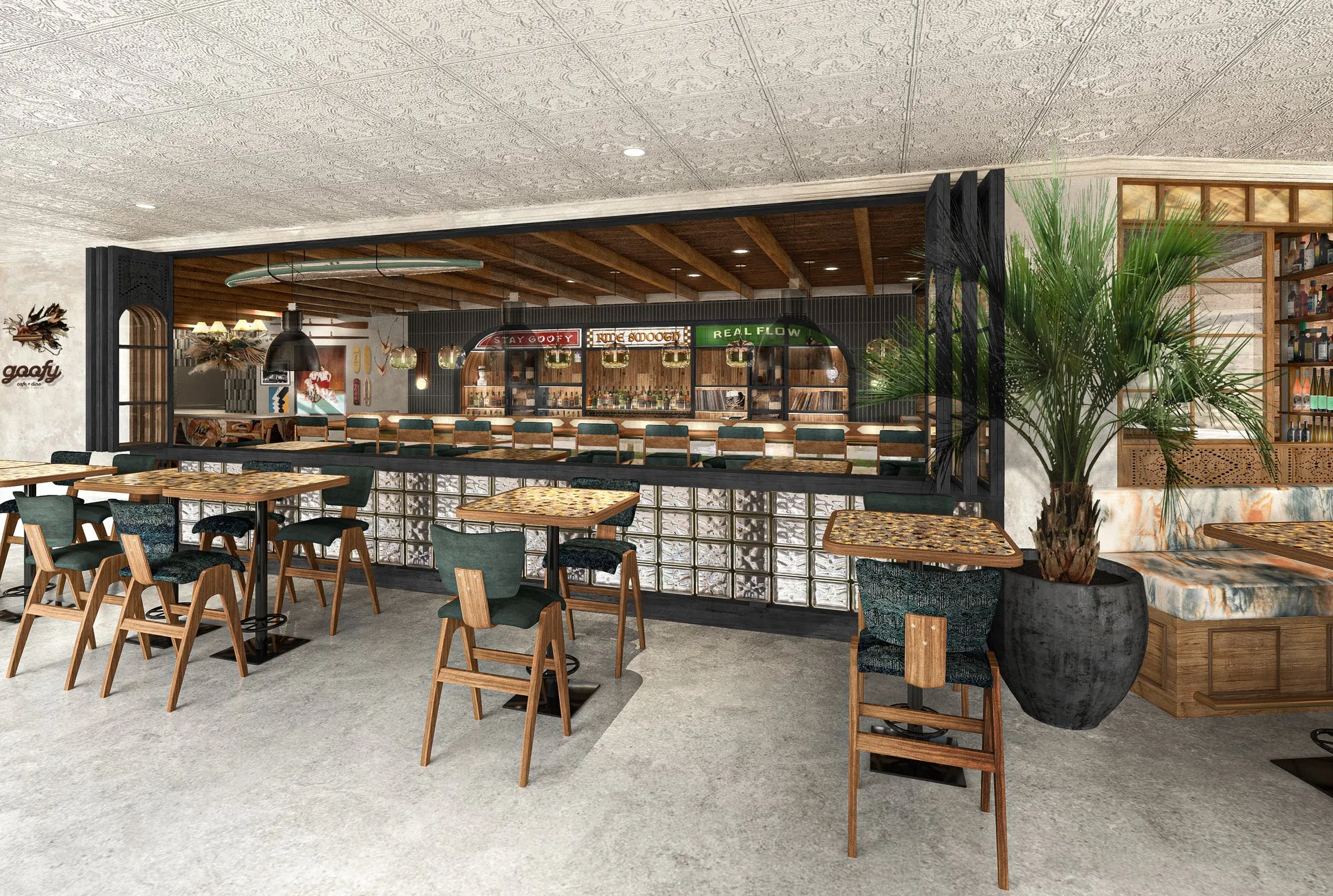 Goofy Cafe & Dine - Waikiki Beach - 内装