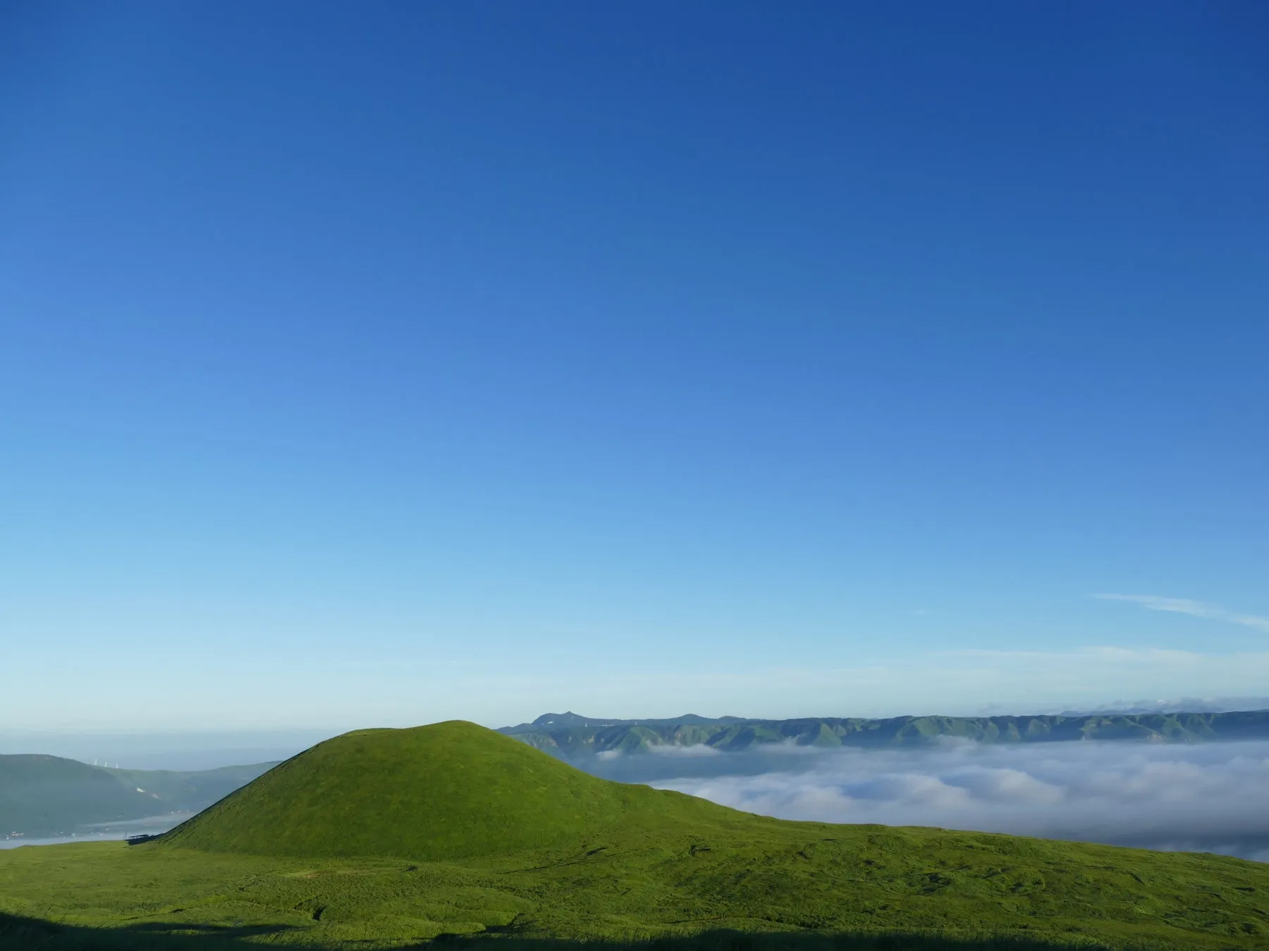 阿蘇の草原の風景