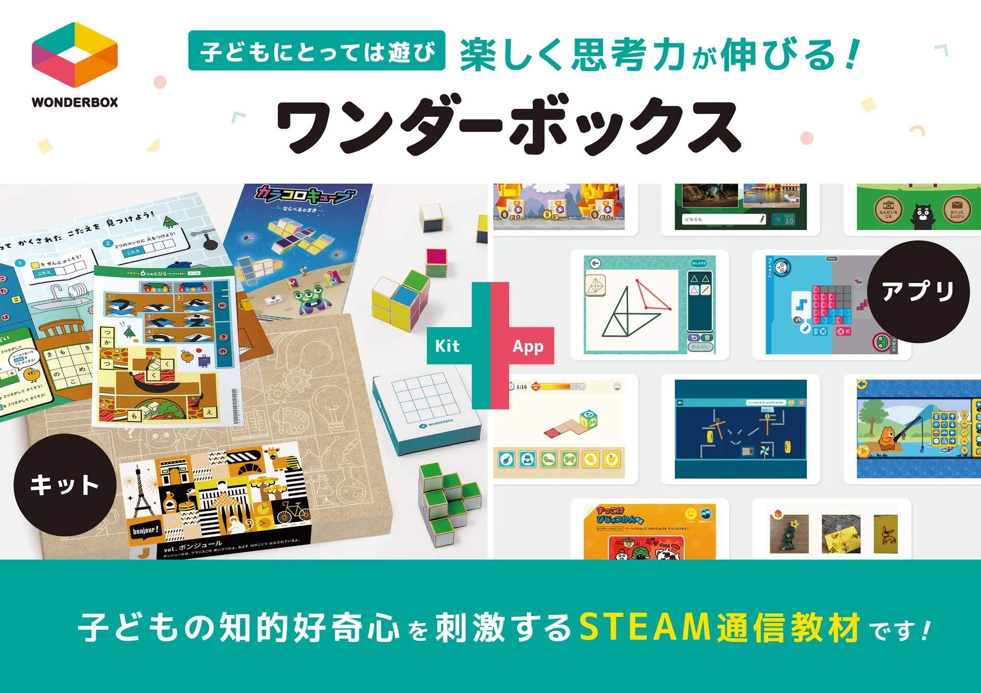 ワンダーボックスのロゴと紹介画像