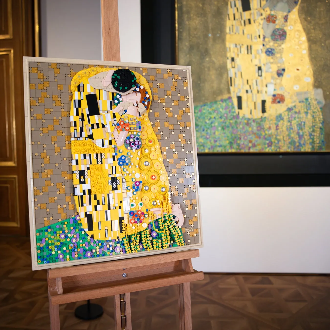 レゴ®アート Gustav Klimt <接吻> 完成品