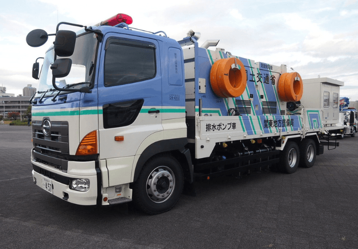 排水ポンプ車（国土交通省関東地方整備局関東技術事務所）