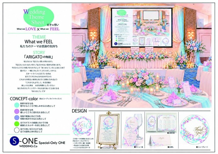 ウェディングテーマ「感謝」